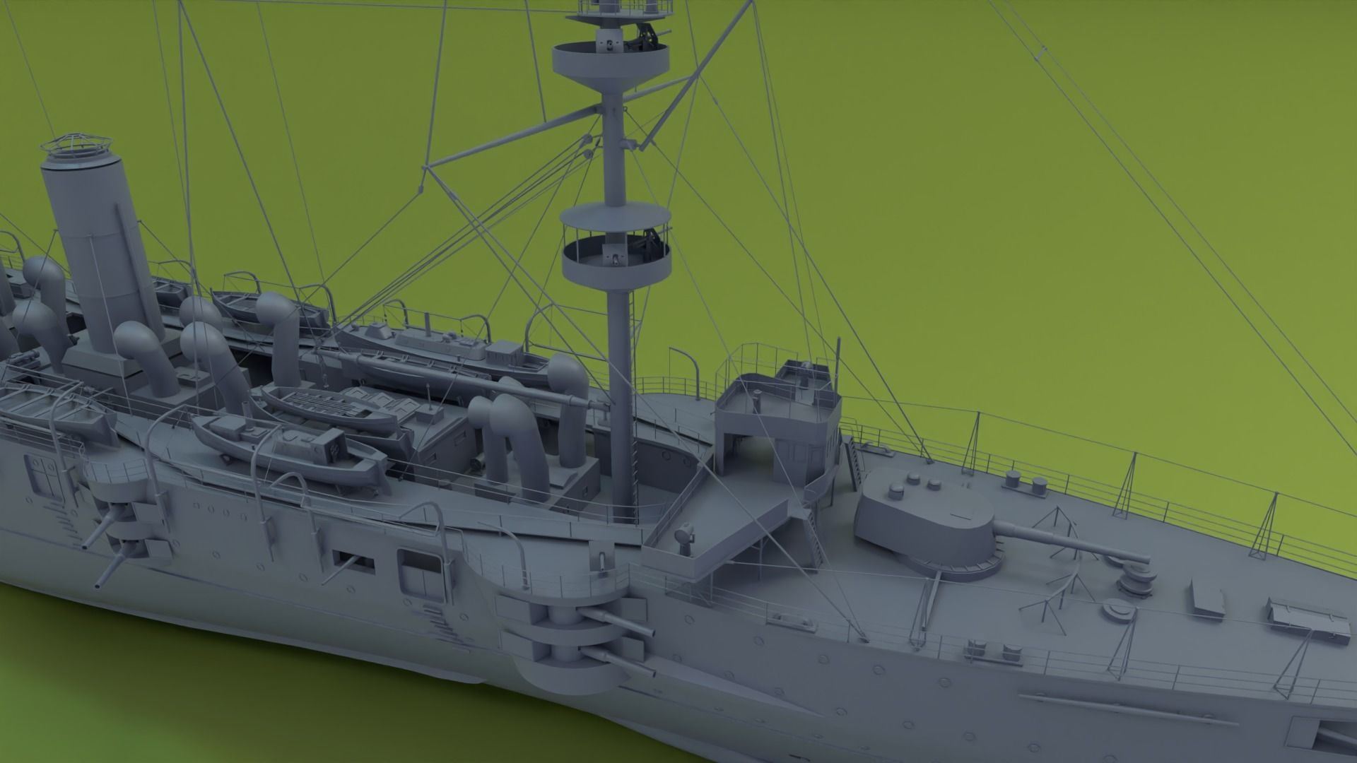 HMS Powerful Class 3D model_20