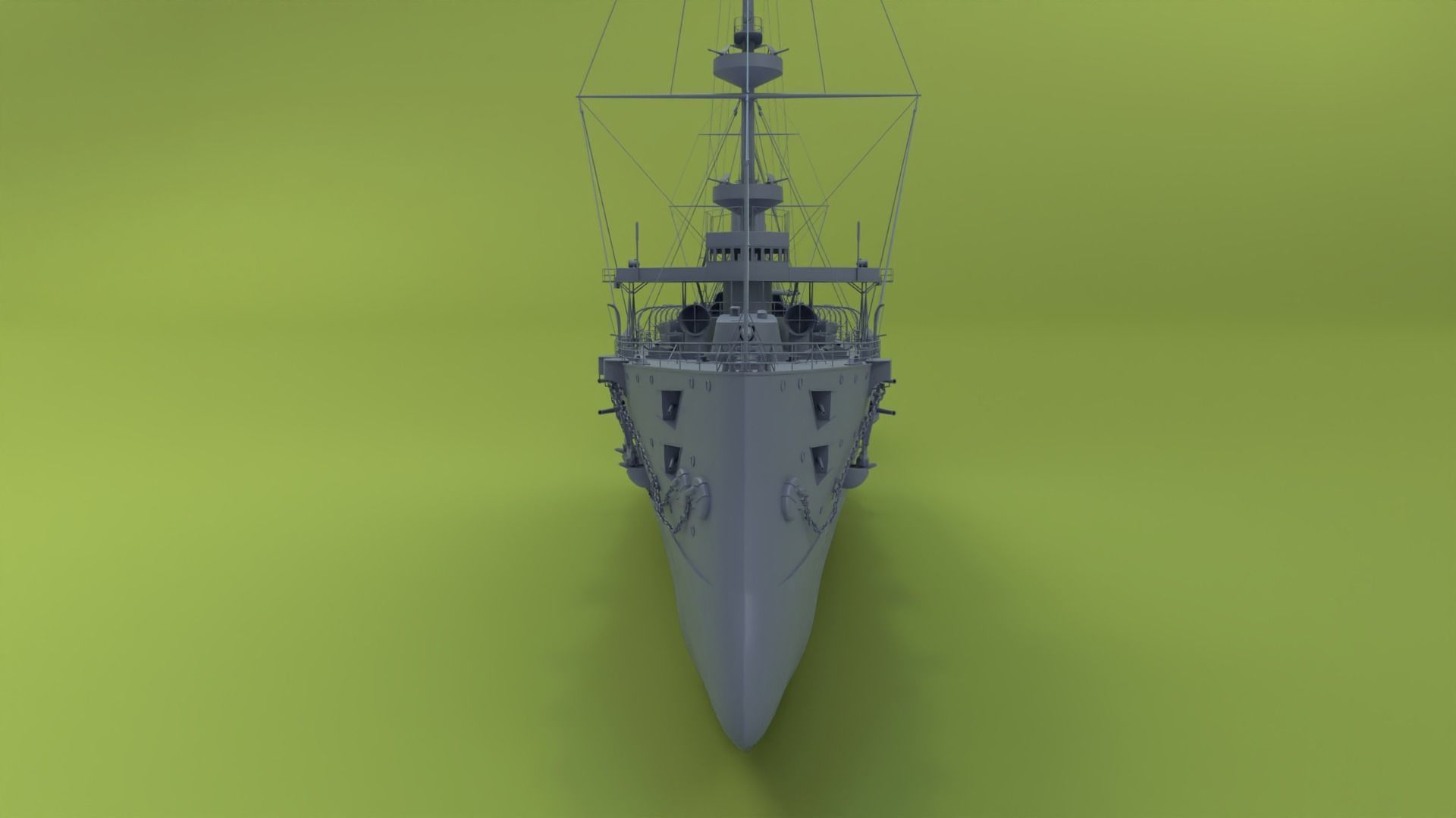 HMS Powerful Class 3D model_9
