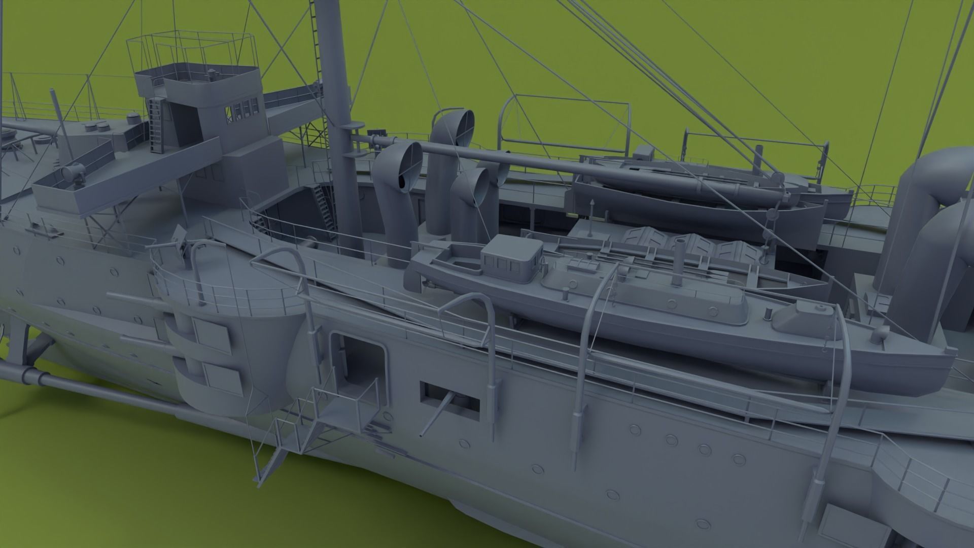 HMS Powerful Class 3D model_18