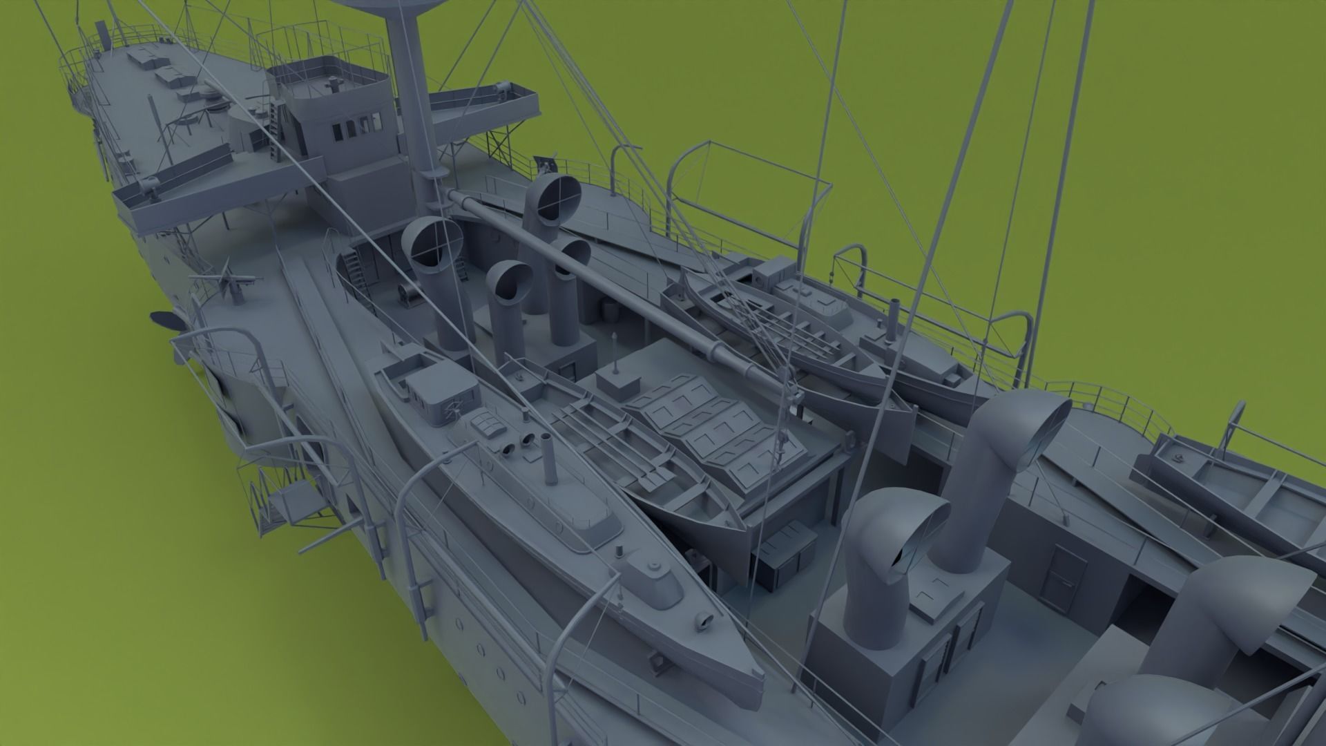 HMS Powerful Class 3D model_29