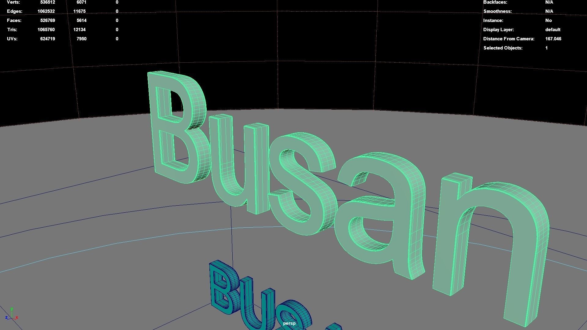 Busan South Korea map region geography political geographic 3D model ...