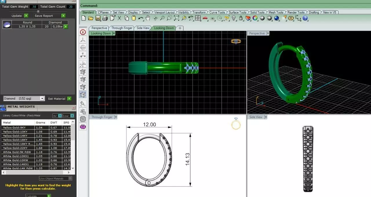 2 earrings 3D print model_0