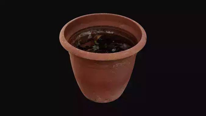 Flowerpot Dirt Terracota 02 - HeraScans