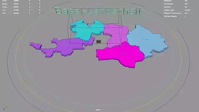 Basel Landschaft  Switzerland map region geography political