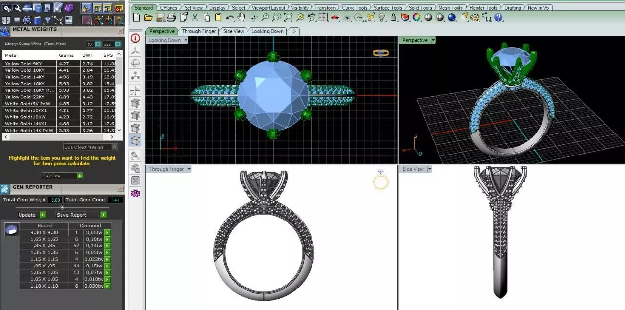 9 tiffany ring 3D print model_0
