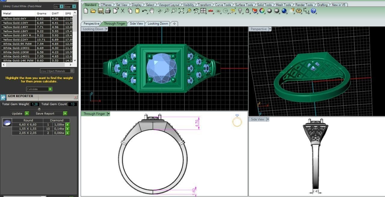 42 ring 3D print model_1
