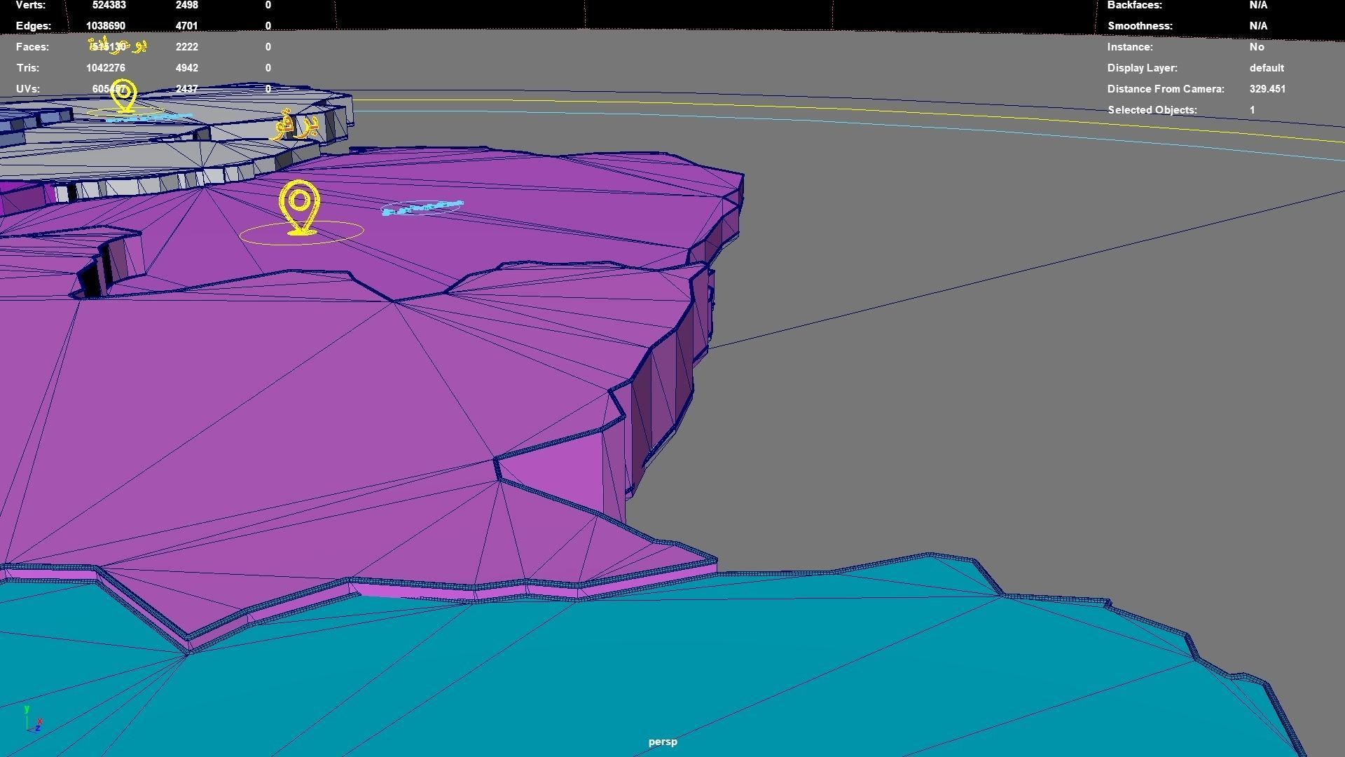 Siliana  Tunisia map region geography political geographic 3D model_7
