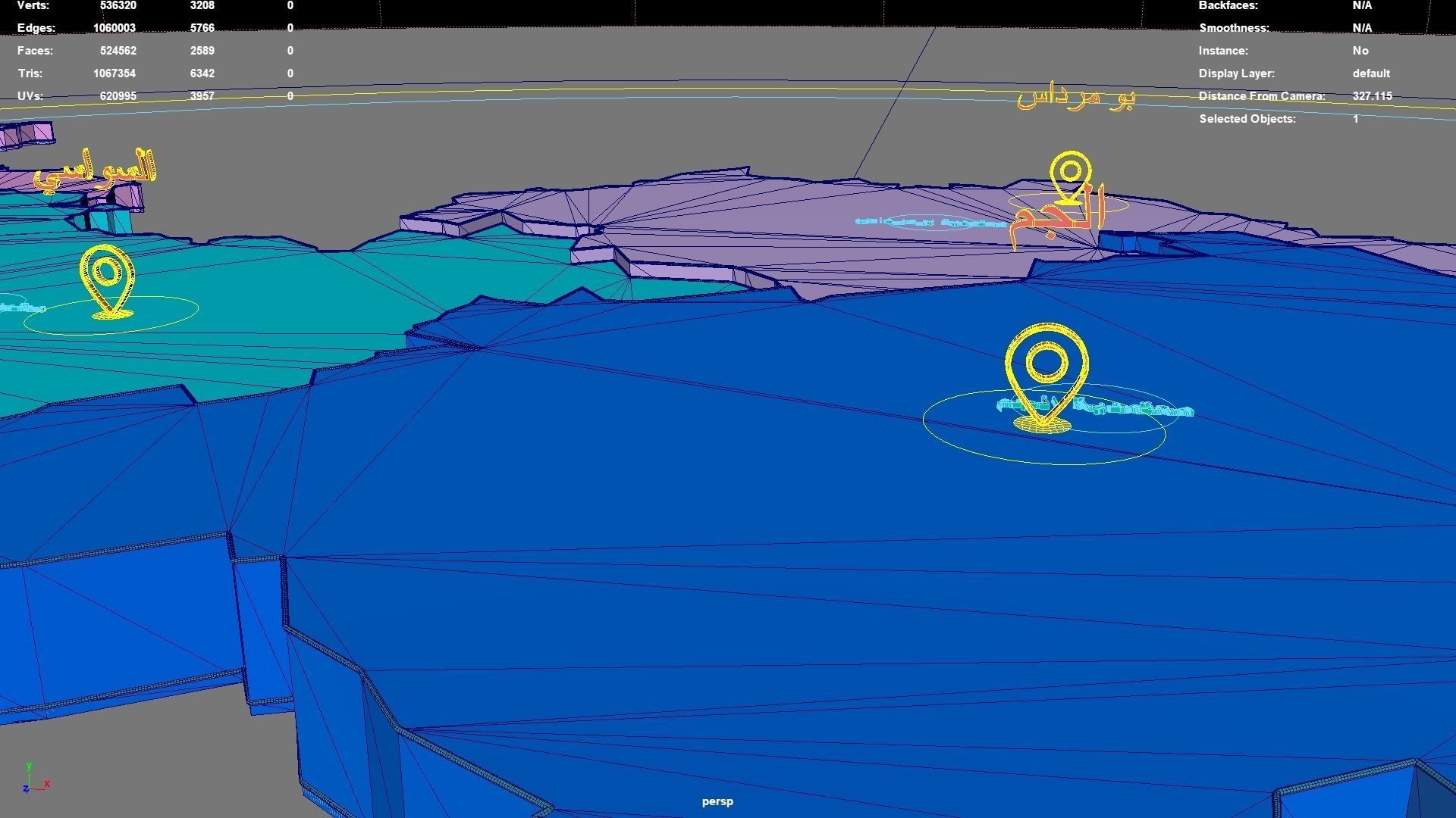 Mahdia  Tunisia map region geography political geographic 3D model_6
