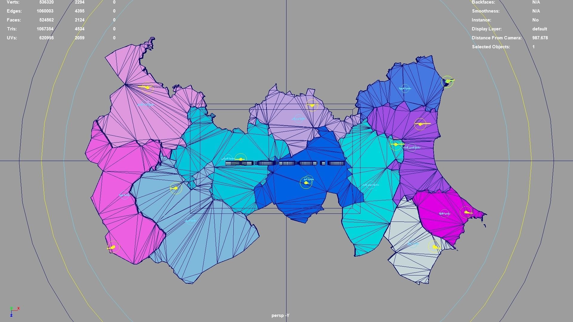 Mahdia  Tunisia map region geography political geographic 3D model_4