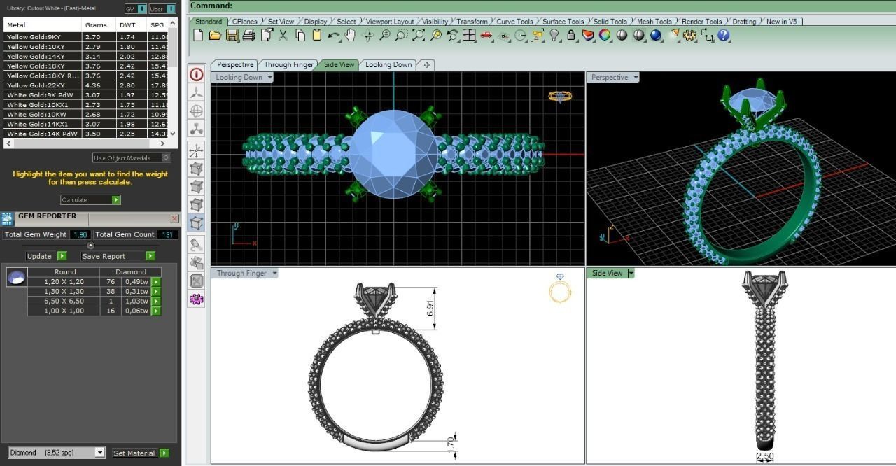 18 ring 3D print model_4