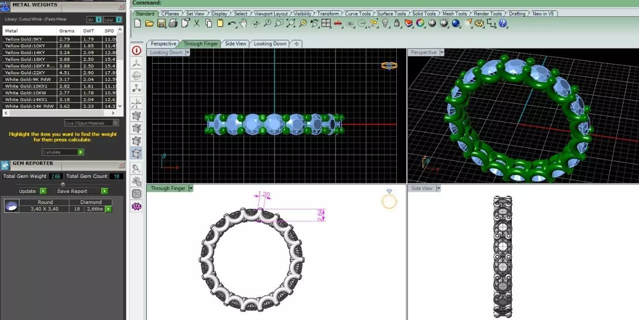 3 ring averj 3 4mm 3D print model_0
