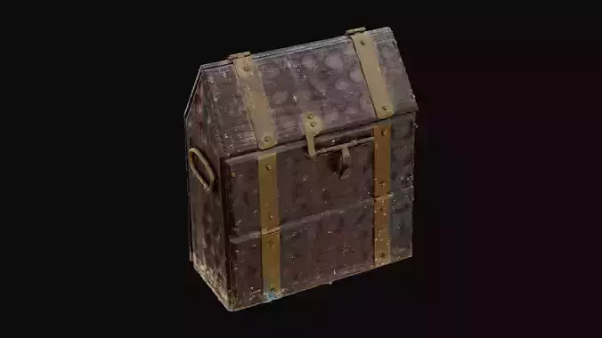 Antique Wooden Trunk 01 - HeraScans