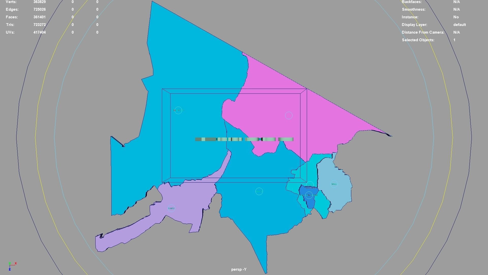 Arusha Northern Zone Tanzania map region geography political 3D model