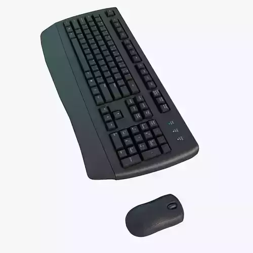Keyboard and Mouse Free 3D model
