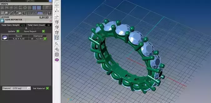 25 ring size 52  4 1 stones