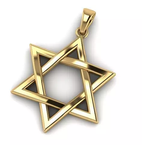 21 magen david 3D print model_0