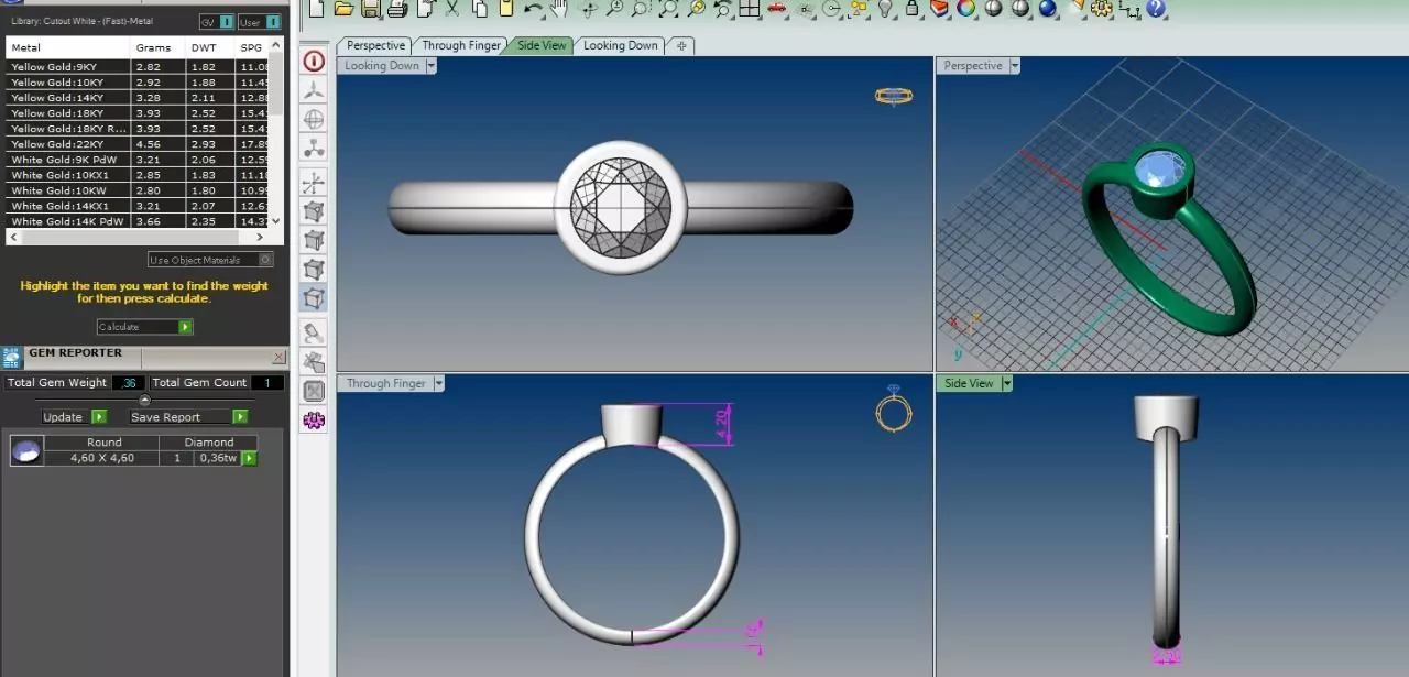 19 ring 3D print model_0
