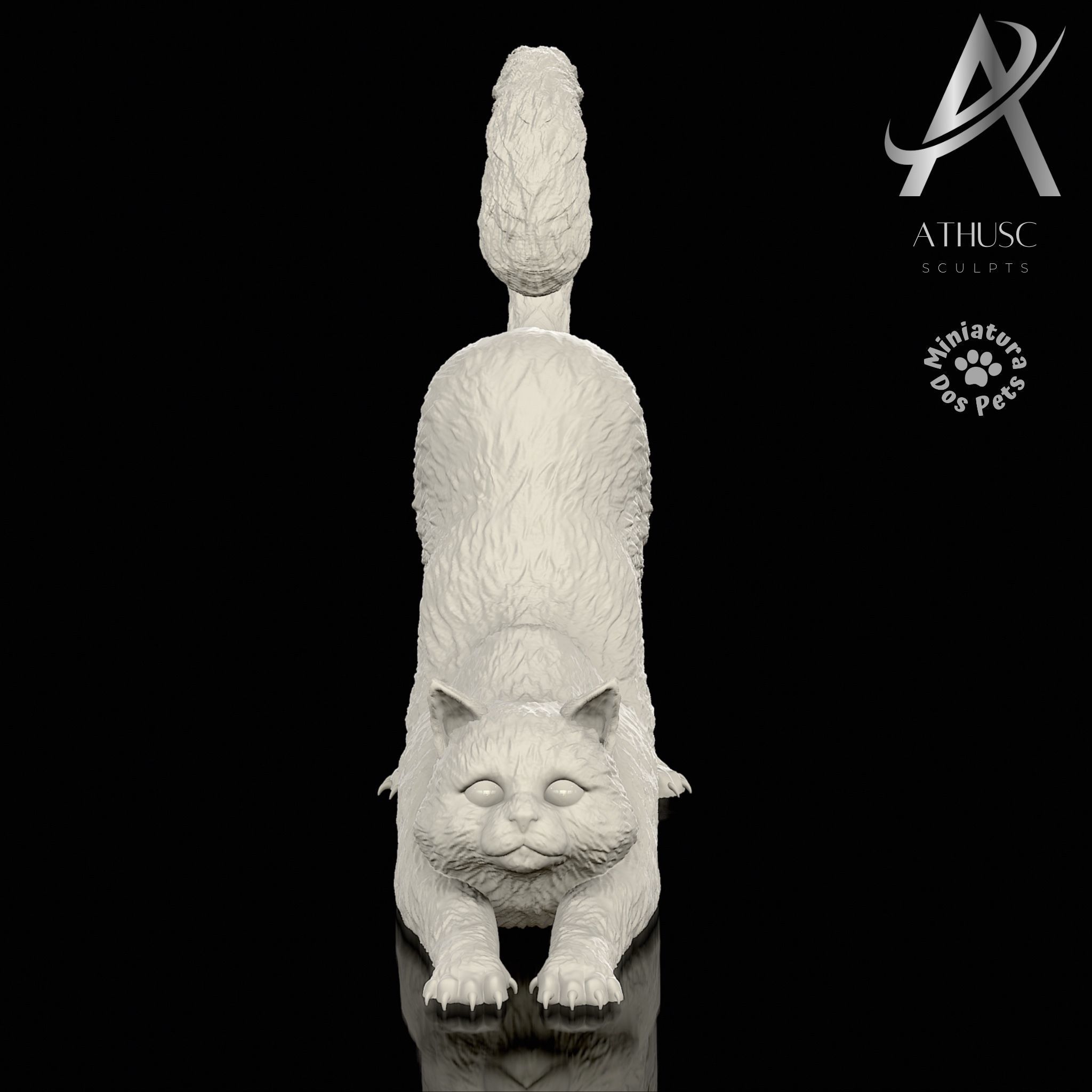CAT - CUTE ANGELA Free 3D print model_1