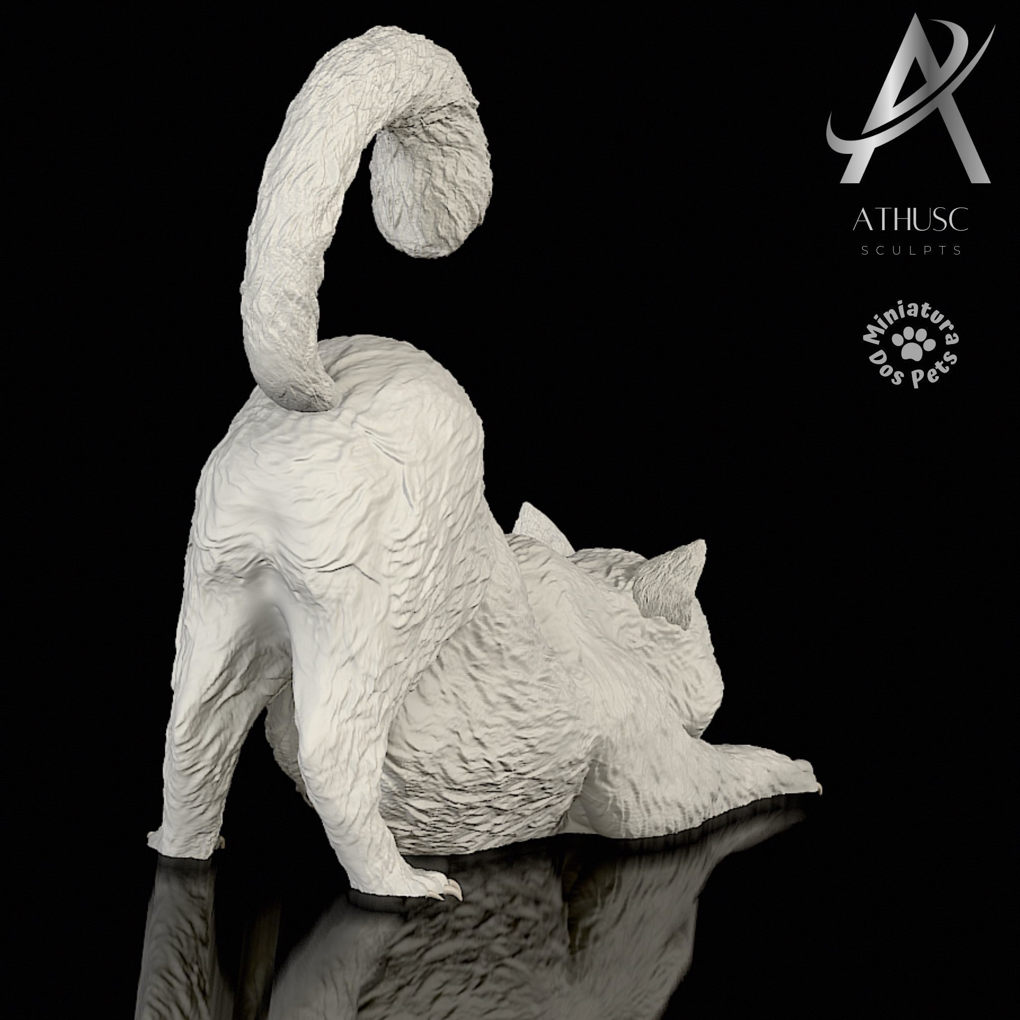 CAT - CUTE ANGELA Free 3D print model_3