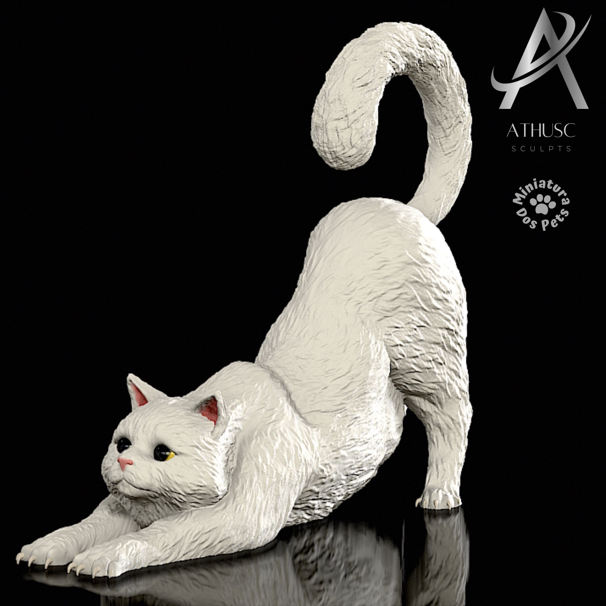 CAT - CUTE ANGELA Free 3D print model_2