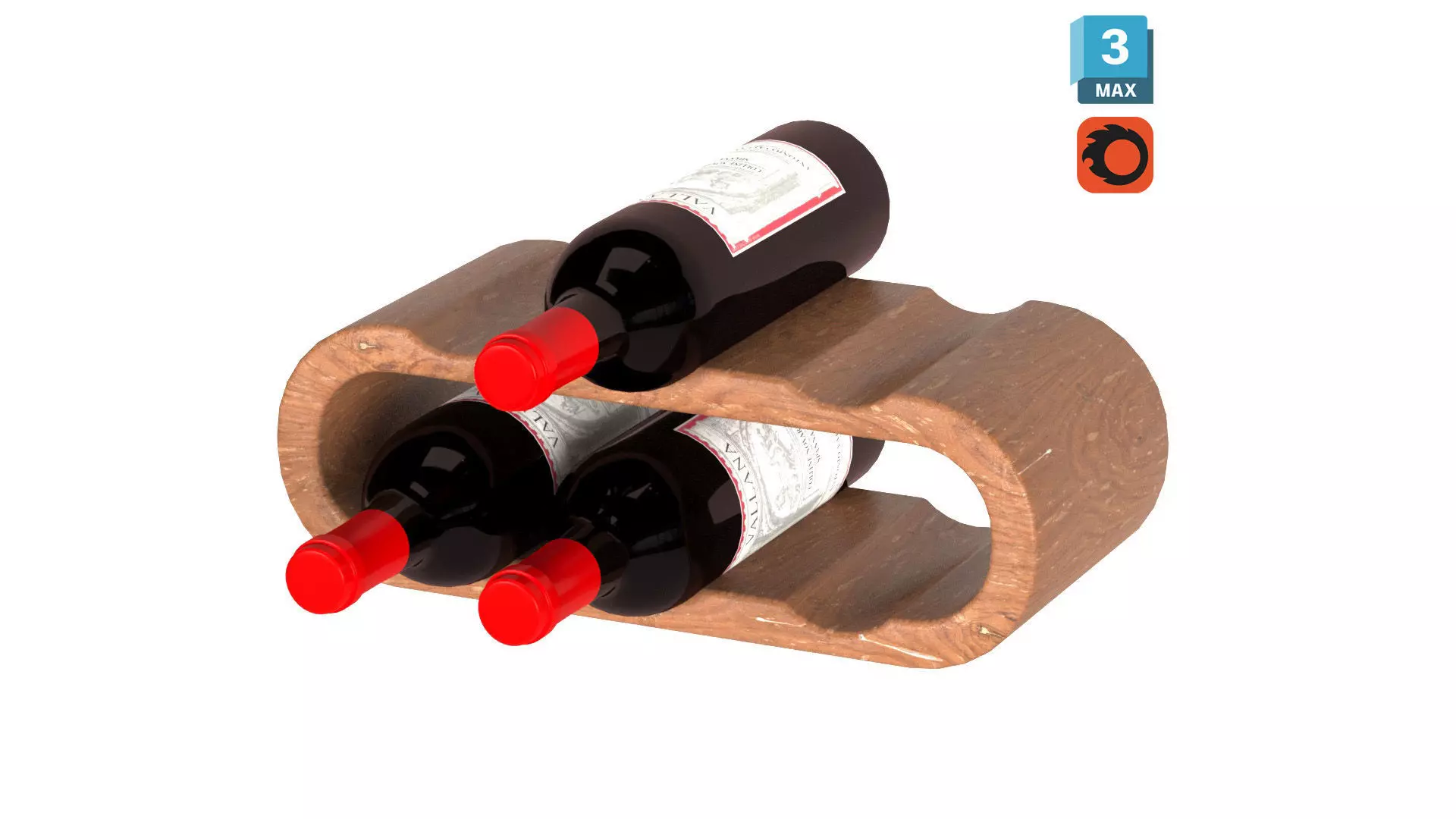 Wine bottle holder 02 Free 3D model