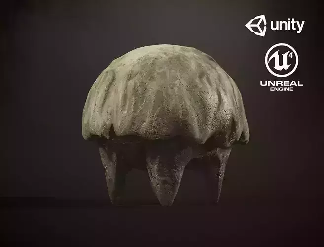 Mushroom Monster1 - Game Ready Low-poly 3D model Low-poly 3D model