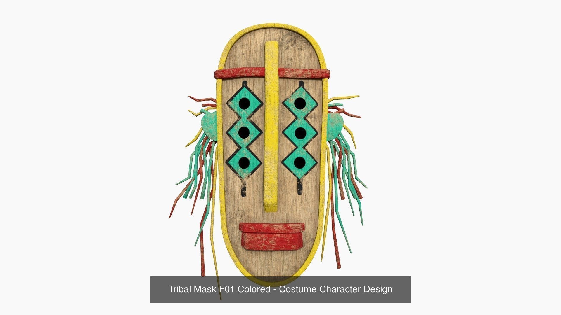 10 Tribal Mask F Collection - Costume Character Design _1
