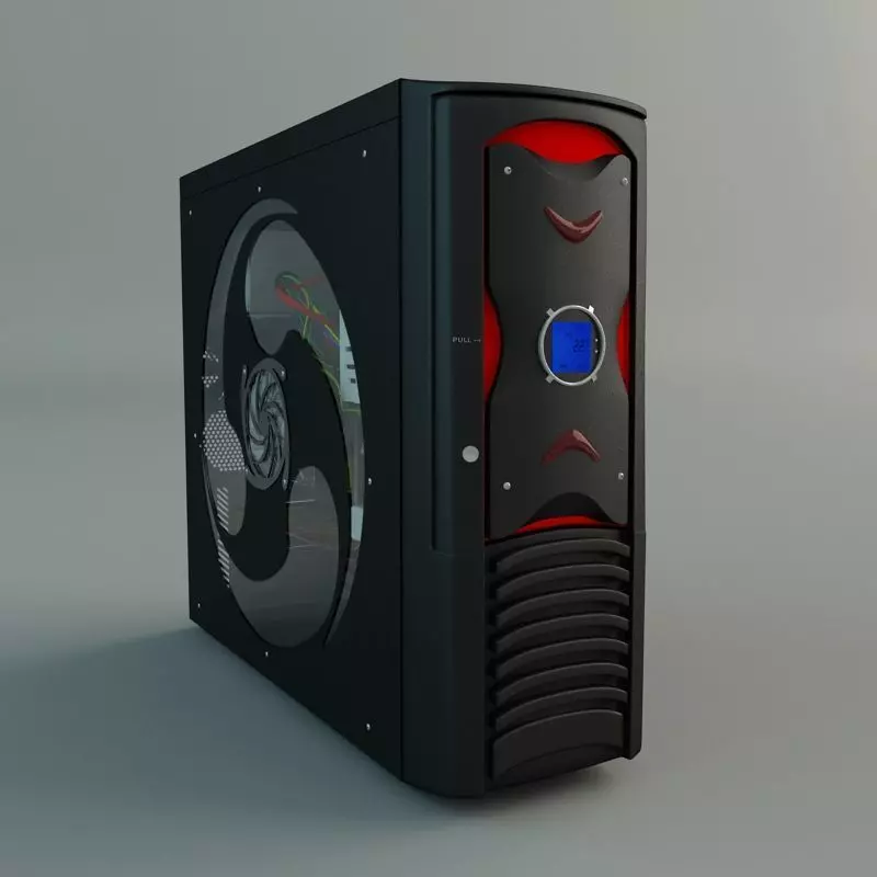 Desktop PC 3D model_0