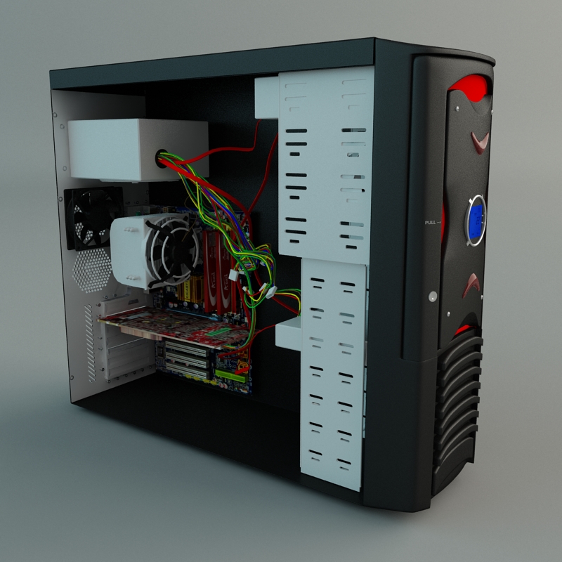 Desktop PC 3D model_5