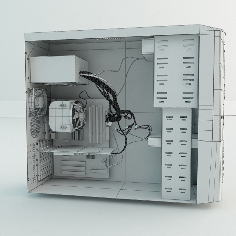 Desktop PC 3D model_10