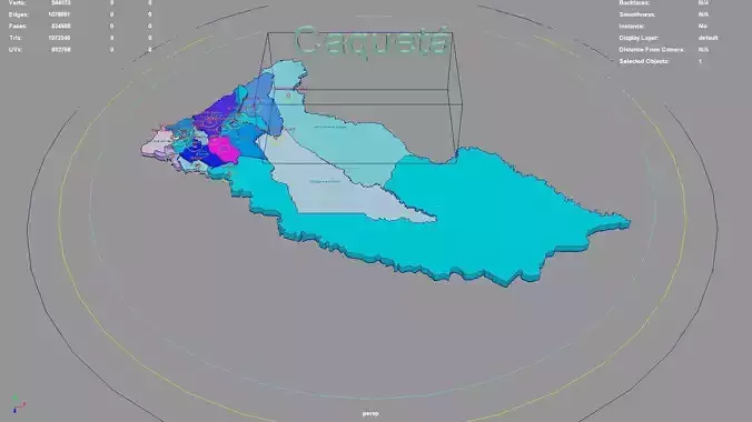 Caqueta  RAP Amazonia  Colombia map region geography political