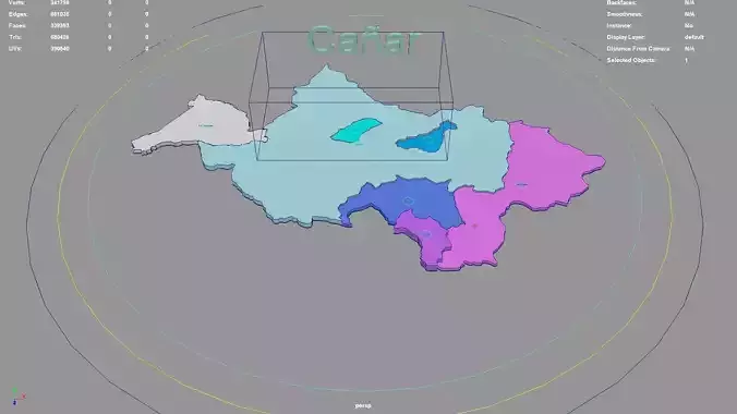 Canar  Ecuador map region geography political geographic