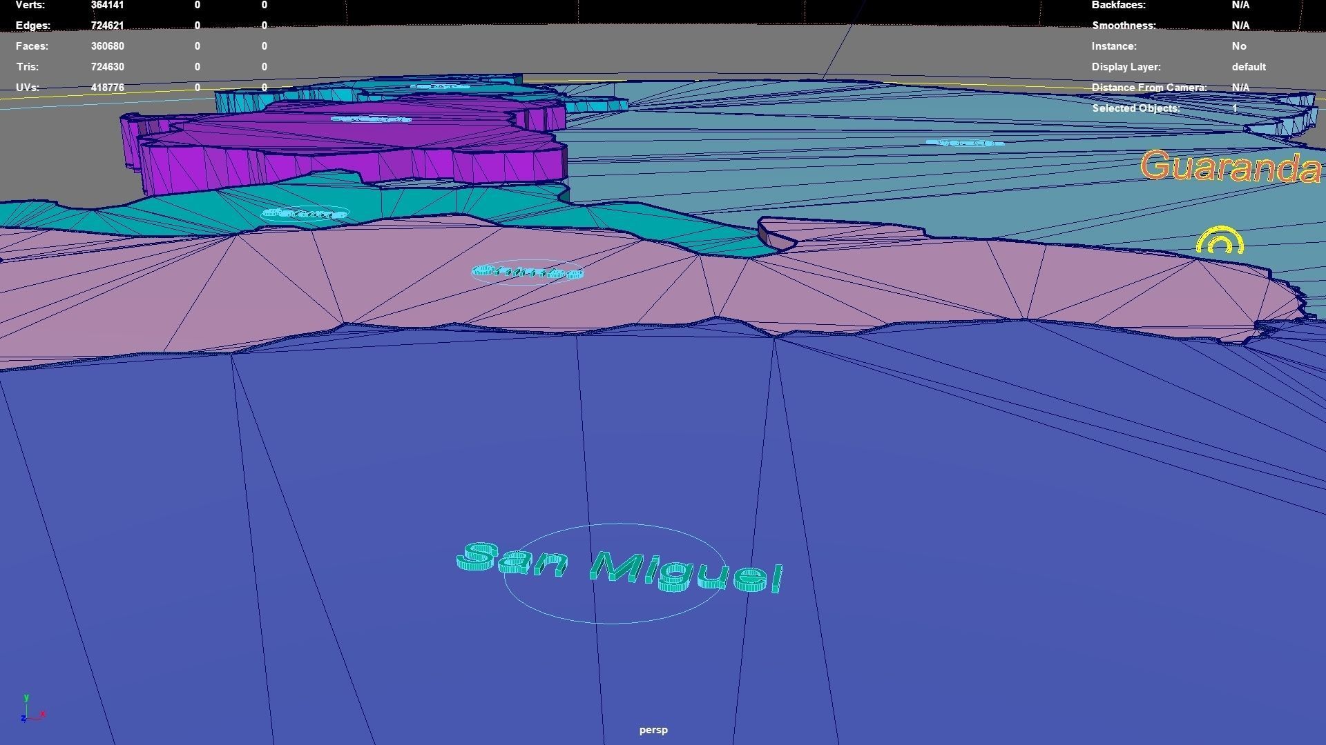Bolivar  Ecuador map region geography political geographic 3D model_5