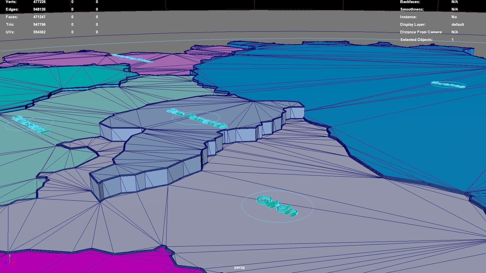 Azuay  Ecuador map region geography political geographic 3D model_7