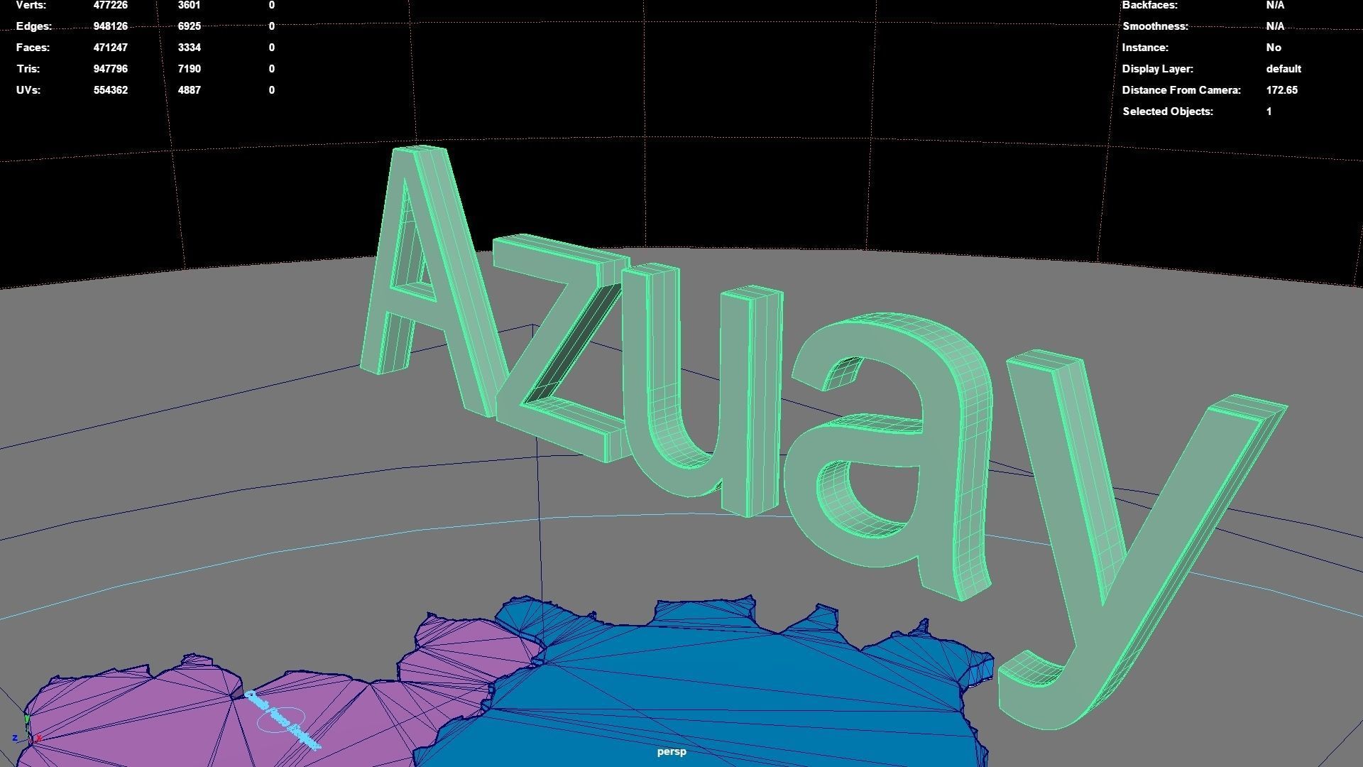 Azuay  Ecuador map region geography political geographic 3D model_8