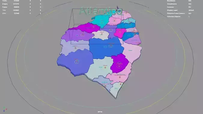 Atlantico  RAP Caribe  Colombia map region geography political