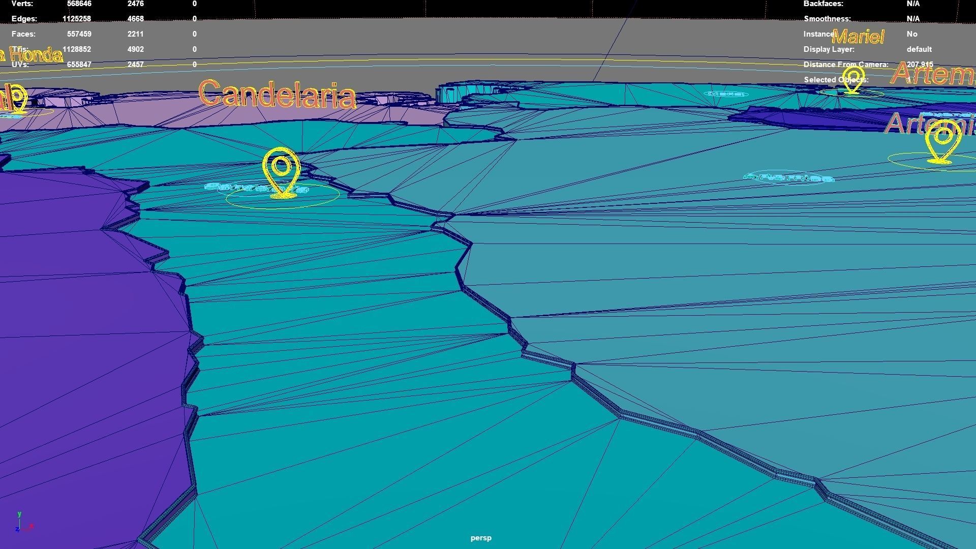 Artemisa  Cuba map region geography political geographic 3D model_6