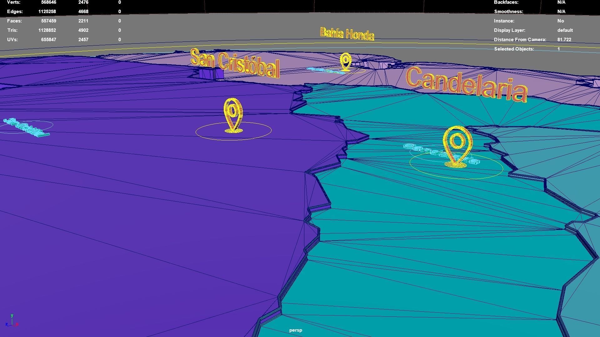 Artemisa  Cuba map region geography political geographic 3D model_8