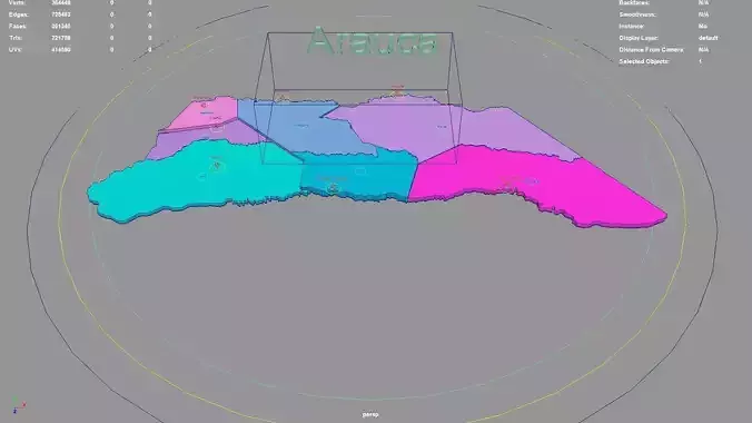 Arauca  RAP Llanos  Colombia map region geography political