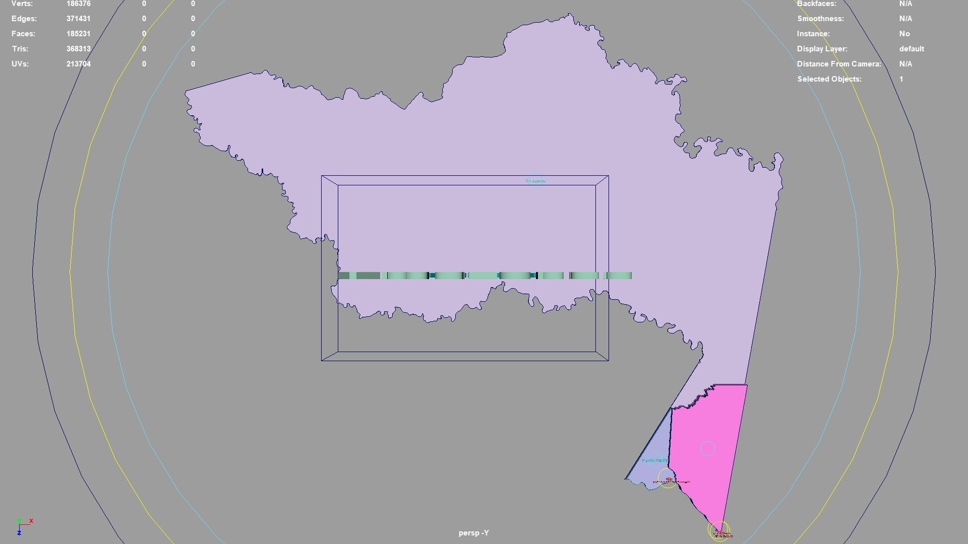 Amazonas  RAP Amazonia  Colombia map region geography political 3D model_1