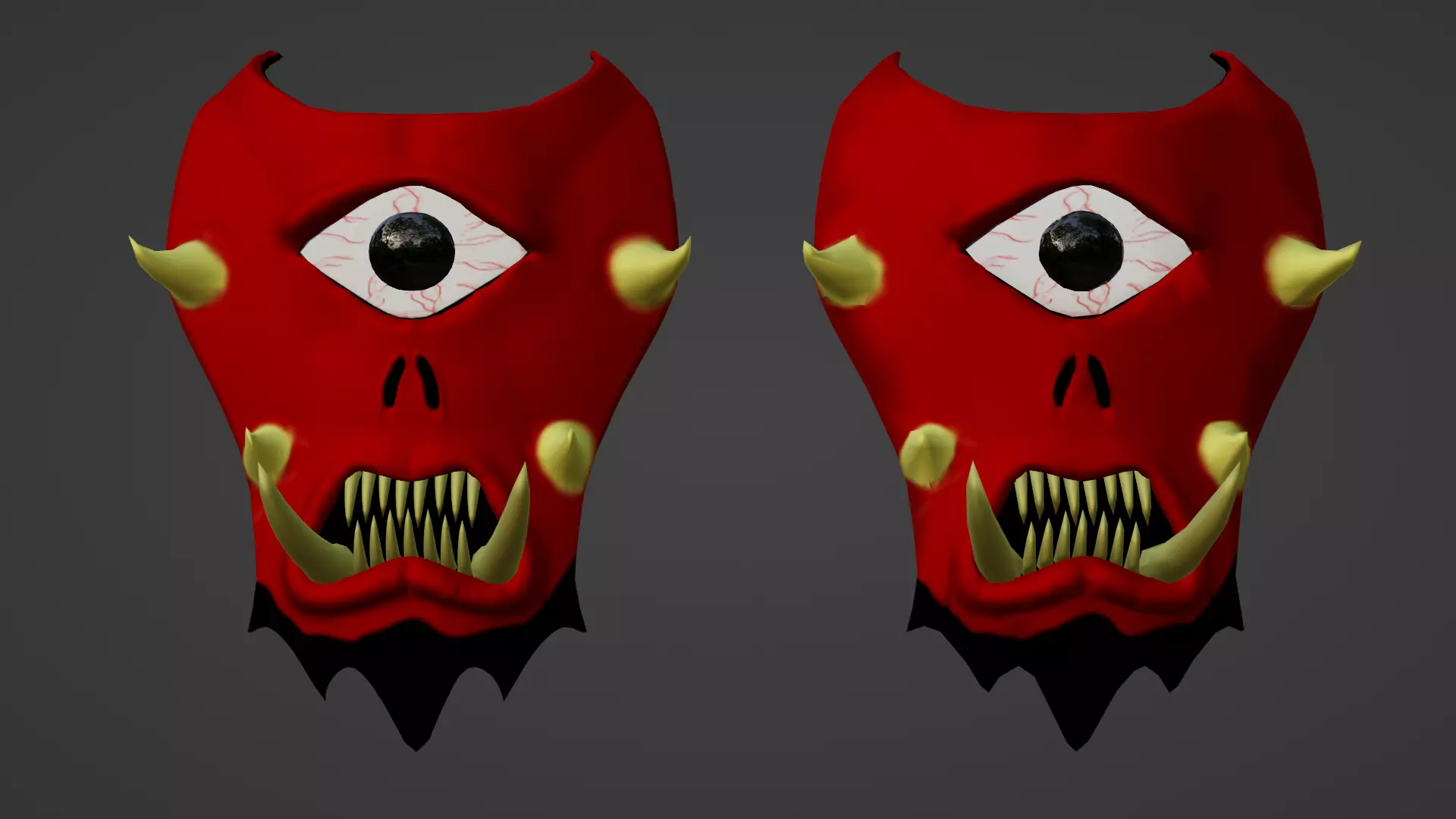 Monster Mask Free low-poly 3D model