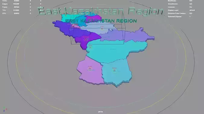 East Kazakhstan Region  Kazakhstan map region geography