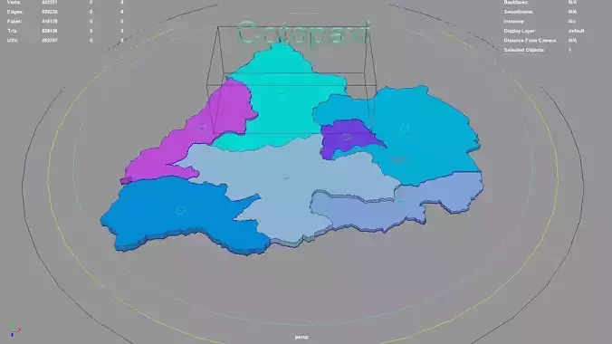 Cotopaxi  Ecuador map region geography political geographic
