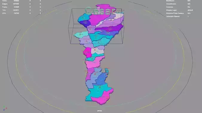 Cesar  RAP Caribe  Colombia map region geography political