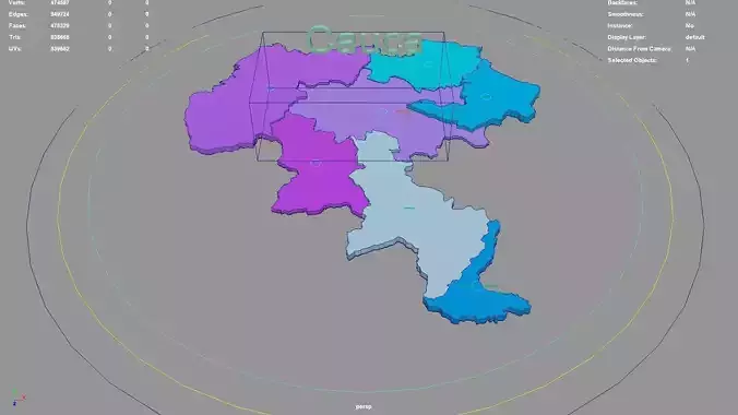 Cauca  RAP Pacifico  Colombia map region geography political