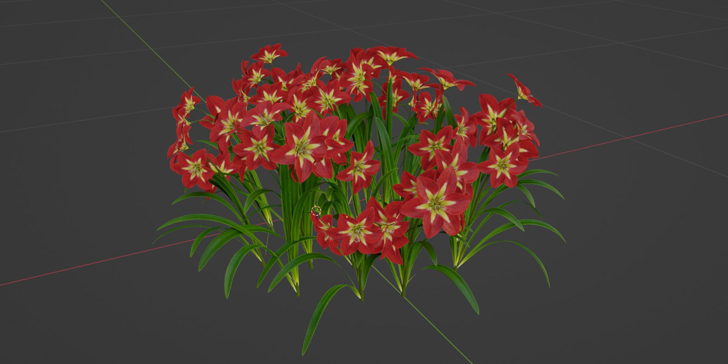 Amaryllis flowers vol 128-Blender 3D model_3