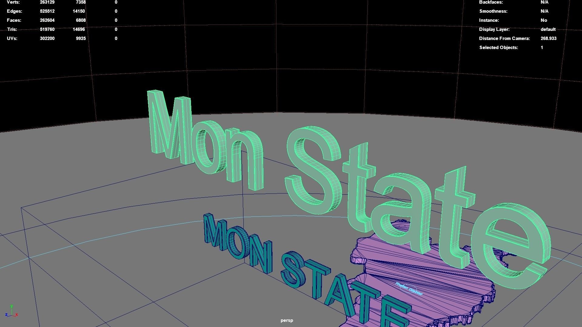 Mon State  Myanmar map region geography political geographic 3D model_8