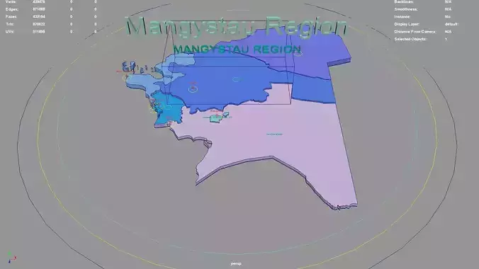 Mangystau Region  Kazakhstan map region geography political