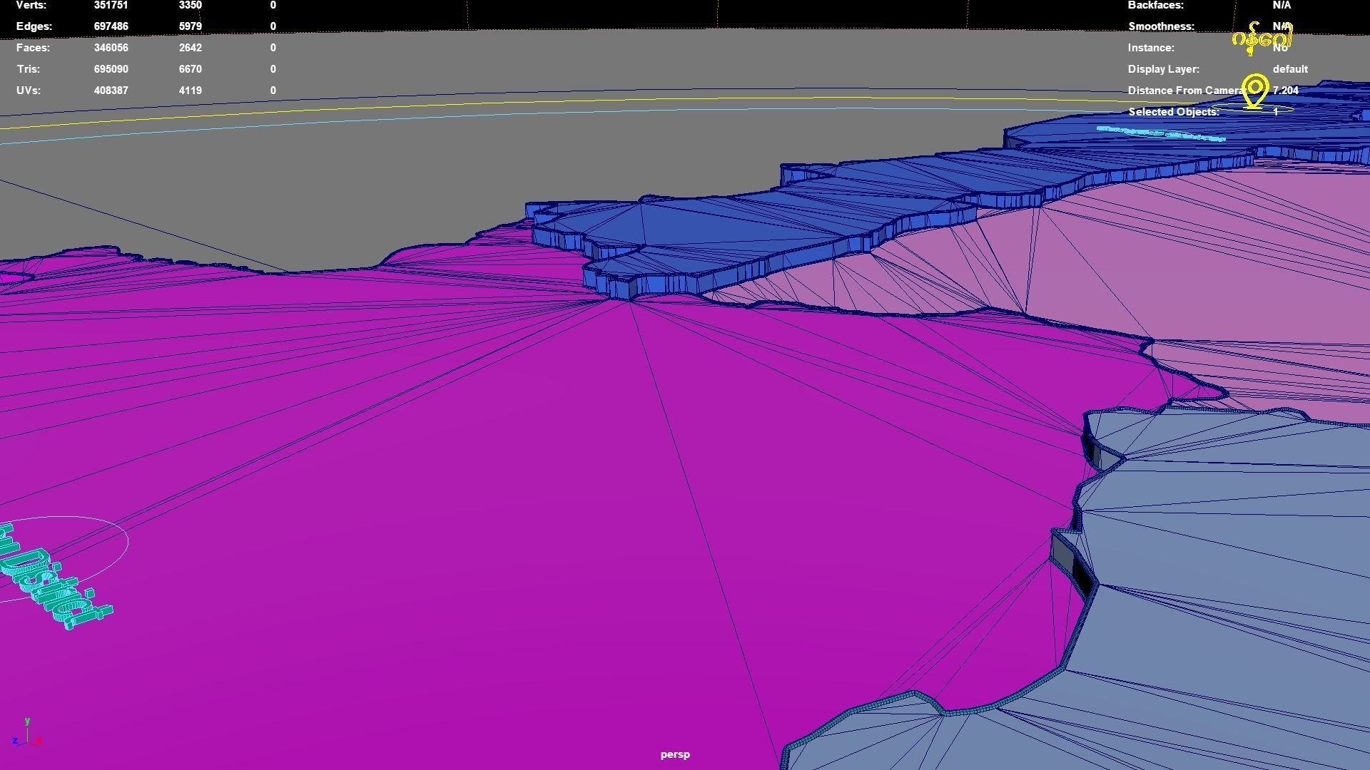 Magway  Myanmar map region geography political geographic 3D model_8