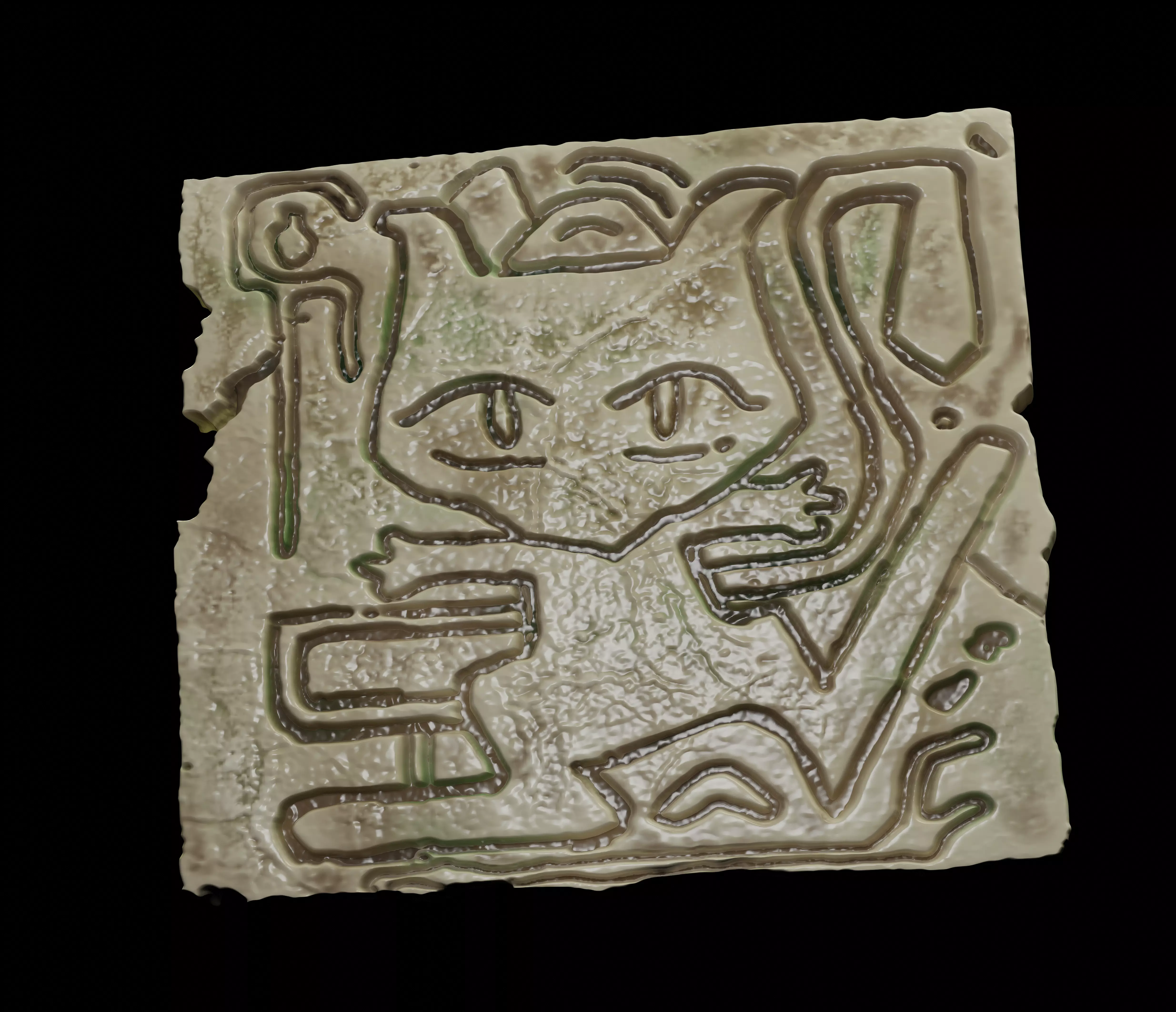 Mew ancient plate Free 3D print model